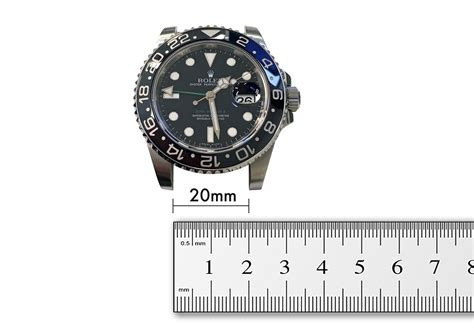 rolex gmt master ii lug to lug|rolex wrist size chart.